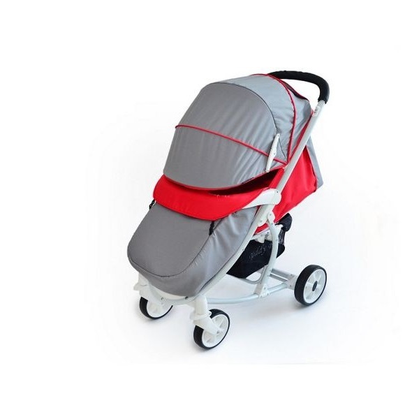 Прогулочная коляска Мишутка SL 461 - серый с терракотовым