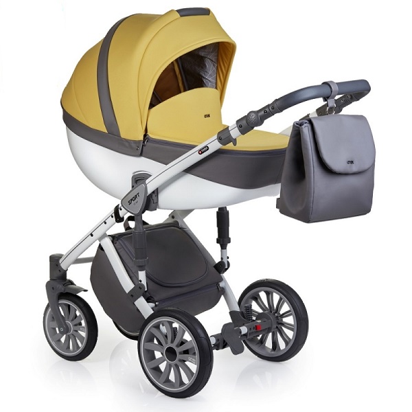 Детская универсальная коляска Anex Sport 2 в 1 - sp18 eyellow stone