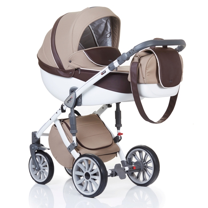 Детская универсальная коляска Anex Sport 2 в 1 - beige jacquard