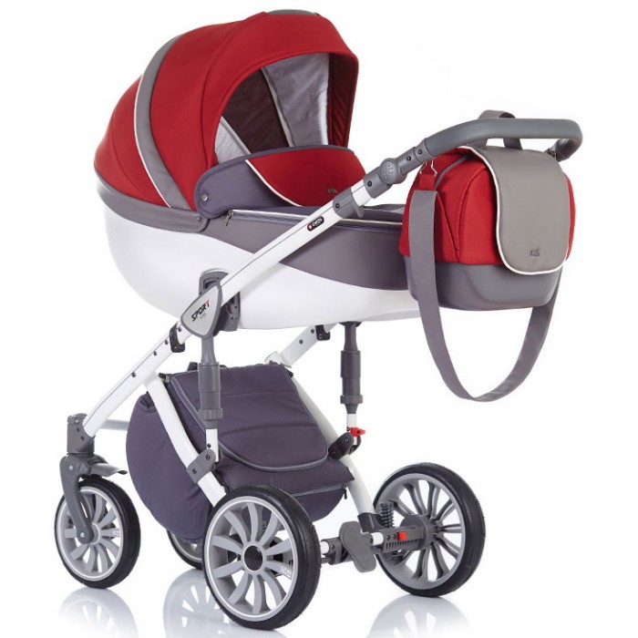 Детская универсальная коляска Anex Sport 2 в 1 - red