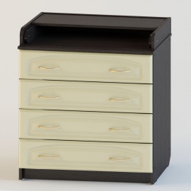 Комод пеленальный Атон КР 80 К/4 ПВХ - венге-клен