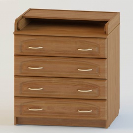 Комод пеленальный Атон КР 80 К/4 ПВХ - вишня