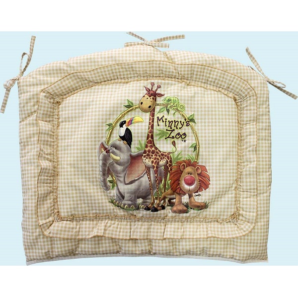 Бортики в кроватку Аленка Золотой гусь - бежевый