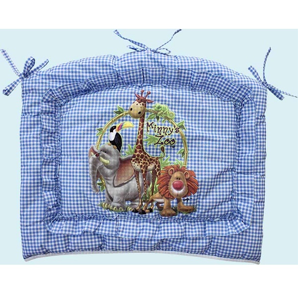 Бортики в кроватку Аленка Золотой гусь - голубой