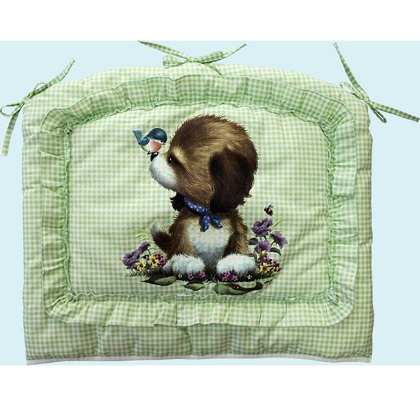 Бортики в кроватку Аленка Золотой гусь - салатовый