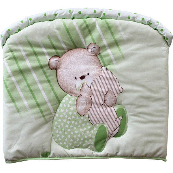 Бортики в кроватку Мишутка Золотой гусь - салатовый