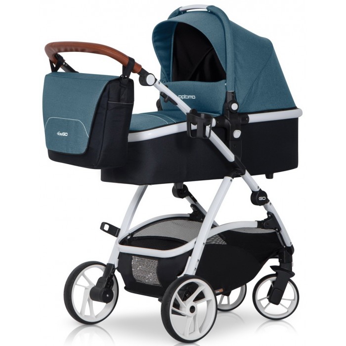 Детская универсальная коляска EasyGo Optimo 2 в 1 - adriatic