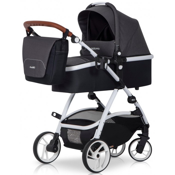 Детская универсальная коляска EasyGo Optimo 2 в 1 - anthracite