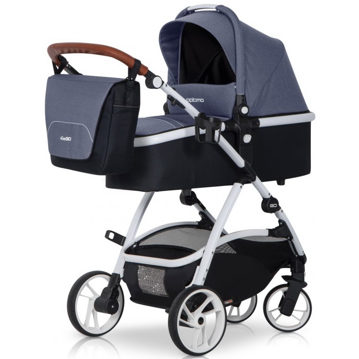 Детская универсальная коляска EasyGo Optimo 2 в 1 - denim