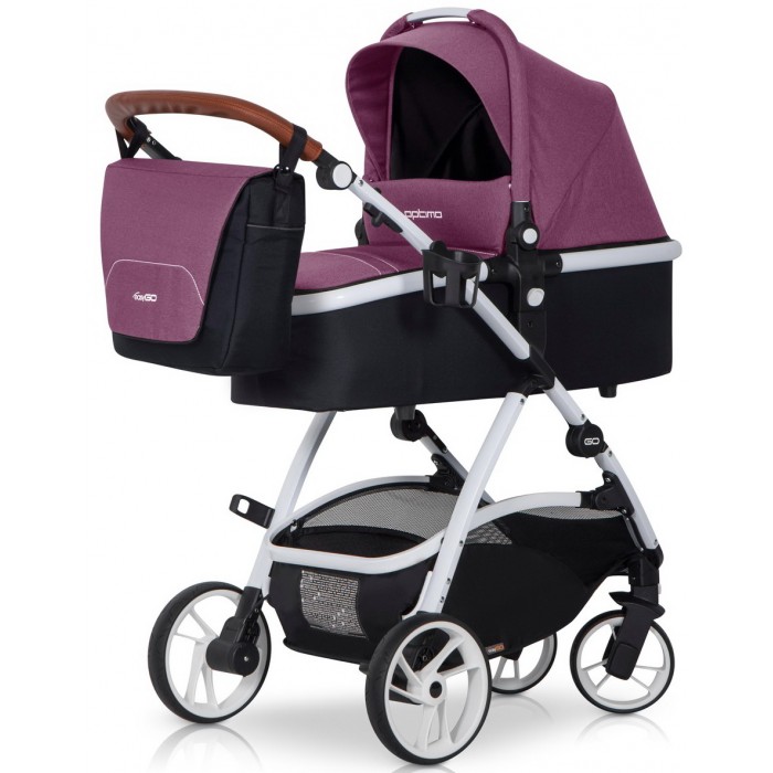 Детская универсальная коляска EasyGo Optimo 2 в 1 - purple