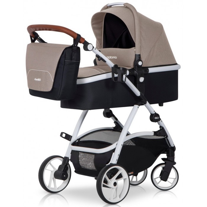 Детская универсальная коляска EasyGo Optimo 2 в 1 - sand