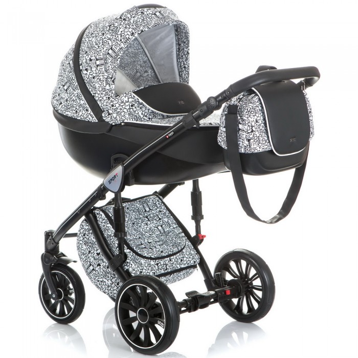 Детская универсальная коляска Anex Sport Print 2 в 1 - black print