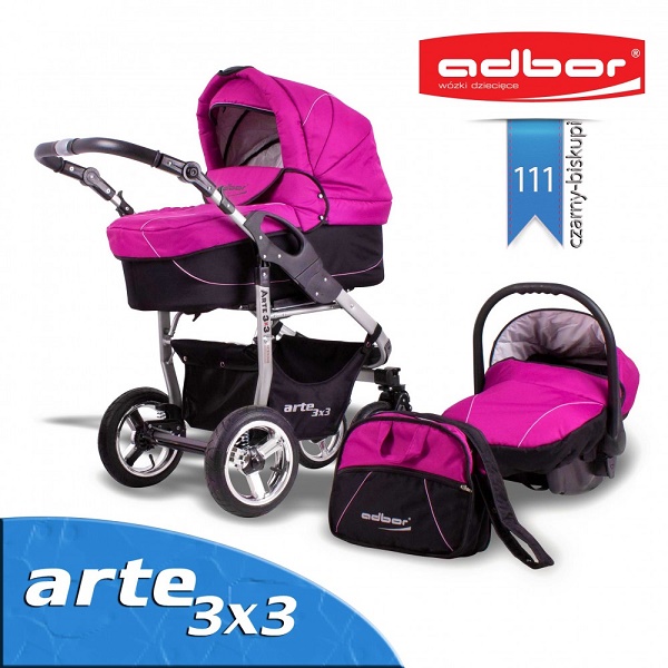 Детская универсальная коляска Adbor Arte 3x3 3 в 1 - 111