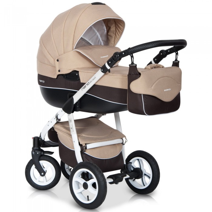 Детская универсальная коляска Riko Nano 3  в 1 - 08 cafe latte