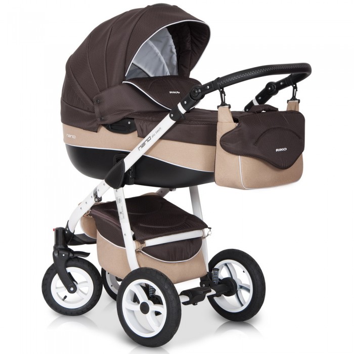 Детская универсальная коляска Riko Nano 3  в 1 - 07 chocolate
