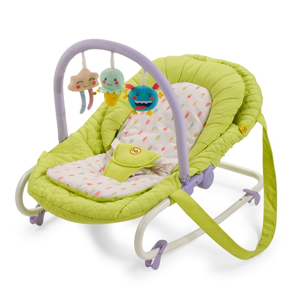 Детский шезлонг Happy Baby Nesty - green