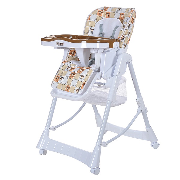 Детский стульчик для кормления Pituso Nino - beige broun bear