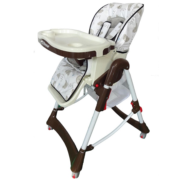 Детский стульчик для кормления Pituso Nino - grey bear