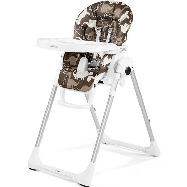Детский стульчик для кормления Peg-Perego Prima Pappa Zero-3 - dino park marrone