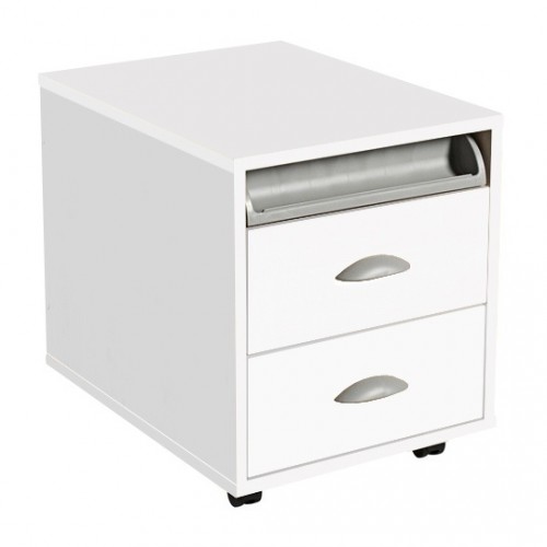 Тумба выкатная ДЕМИ ТУВ 01-01 White - серый