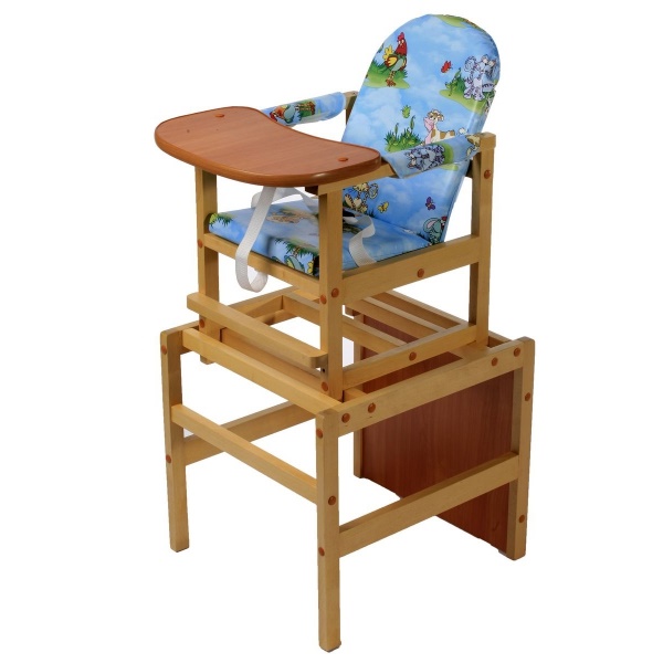 Детский стульчик для кормления ПМДК Октябренок - лужок