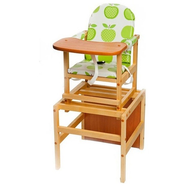 Детский стульчик для кормления ПМДК Октябренок - яблоки