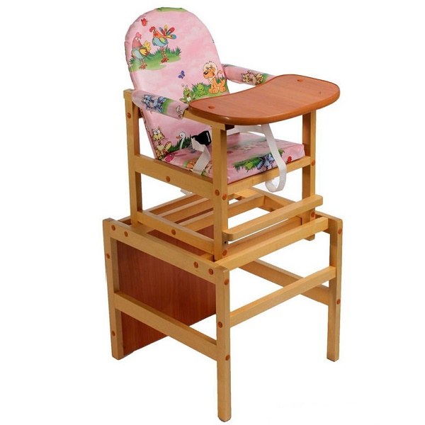 Детский стульчик для кормления ПМДК Октябренок - полянка