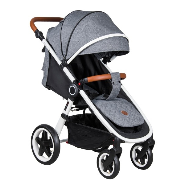 Детская прогулочная коляска Coletto Joggy - графит на белой раме