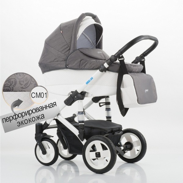Детская универсальная коляска Izacco Z1 перфорированная эко-кожа - CM01