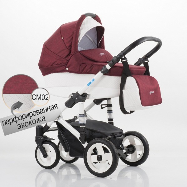 Детская универсальная коляска Izacco Z1 перфорированная эко-кожа - CM02