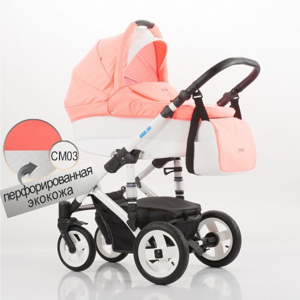 Детская универсальная коляска Izacco Z1 перфорированная эко-кожа - CM03