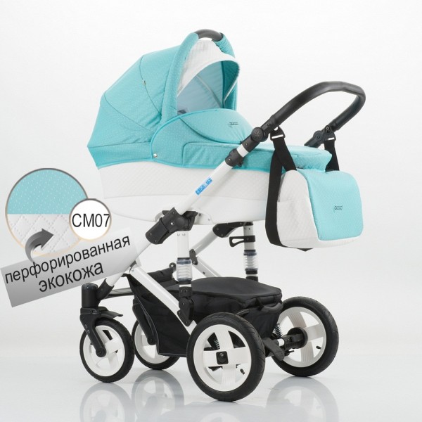 Детская универсальная коляска Izacco Z1 перфорированная эко-кожа - CM07