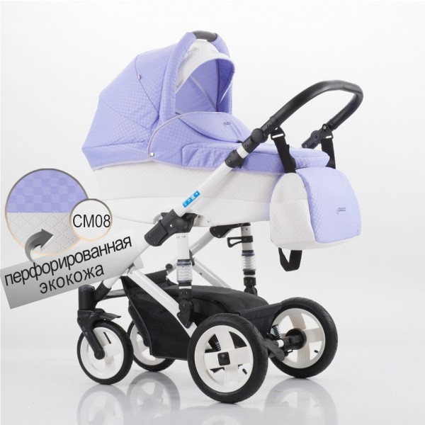 Детская универсальная коляска Izacco Z1 перфорированная эко-кожа - CM08