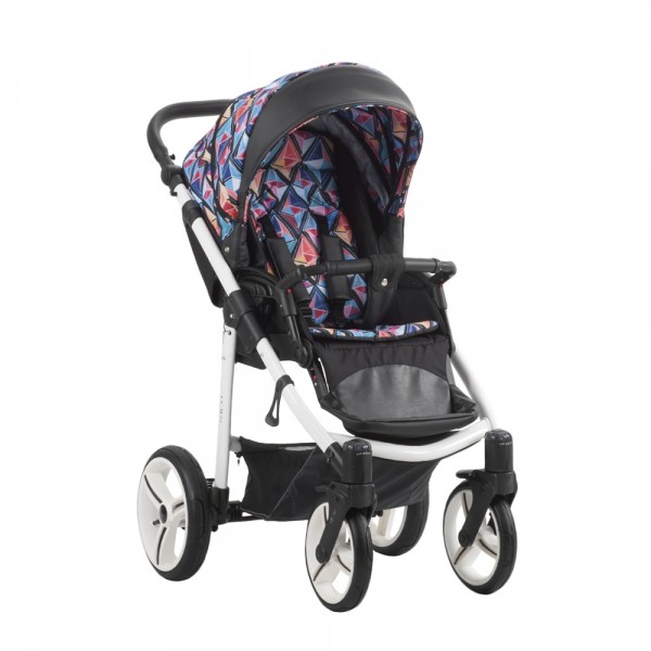 Детская прогулочная коляска Bebetto Nico эко-кожа+ткань - SLW29
