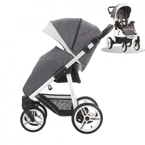 Детская прогулочная коляска Bebetto Nico эко-кожа+ткань - SLJ195