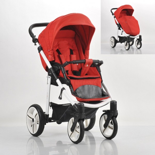 Детская прогулочная коляска Bebetto Nico эко-кожа+ткань - SL-141