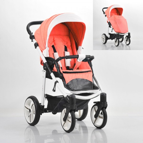 Детская прогулочная коляска Bebetto Nico эко-кожа+ткань - SL-325