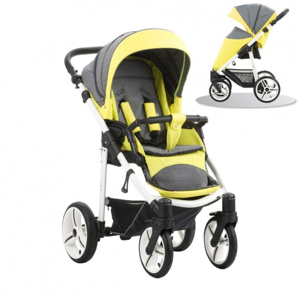 Детская прогулочная коляска Bebetto Nico эко-кожа+ткань - SL-386