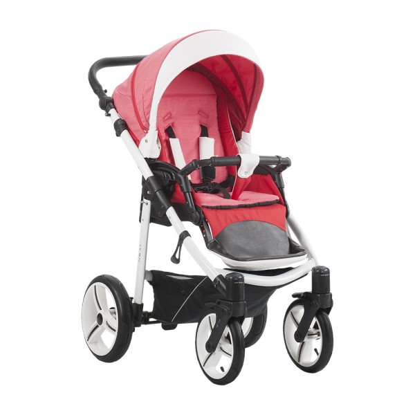 Детская прогулочная коляска Bebetto Nico эко-кожа+ткань - SLW23
