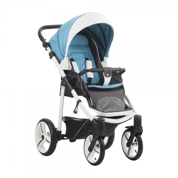 Детская прогулочная коляска Bebetto Nico эко-кожа+ткань - SLW37