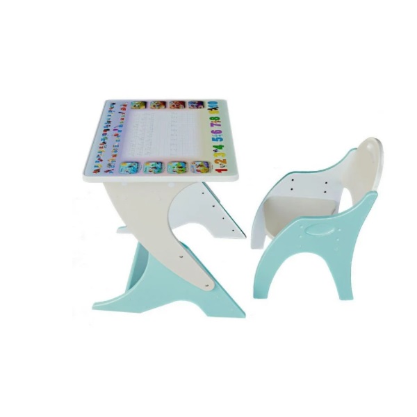 Набор растущей детской мебели Интехпроект - бирюза-жемчуг