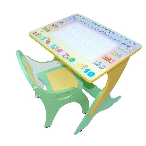 Набор растущей детской мебели Интехпроект - салатово-желтый