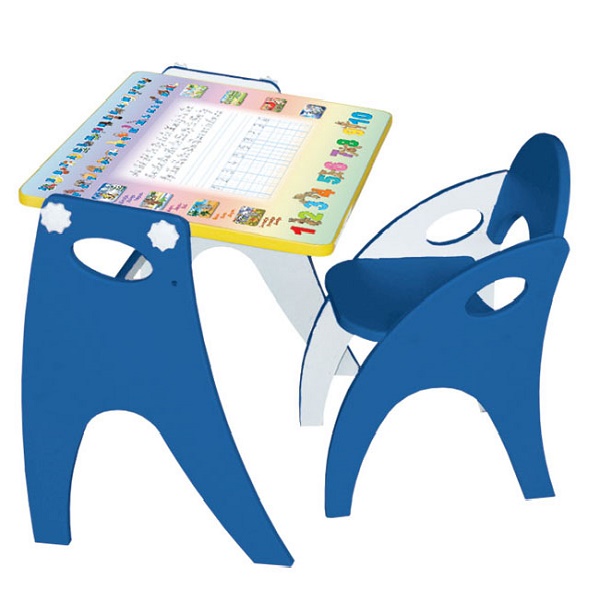 Набор детской мебели Интехпроект №1(парта-мольберт-стул) - синий