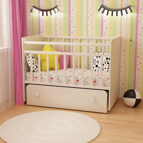 Детская кроватка ФА-М Дарья - слоновая кость