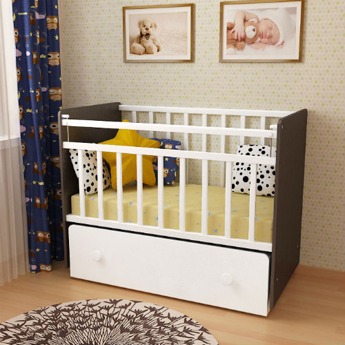 Детская кроватка ФА-М Дарья - венге-белый