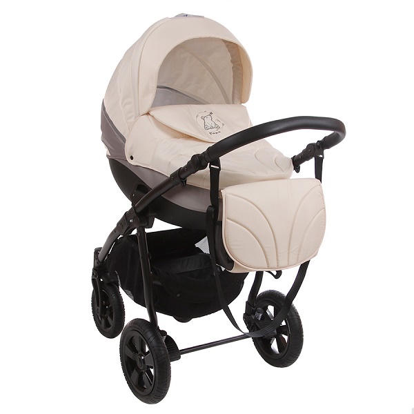 Детская универсальная коляска Tutis Tapu-Tapu 3 в 1 - светло беж/темно беж