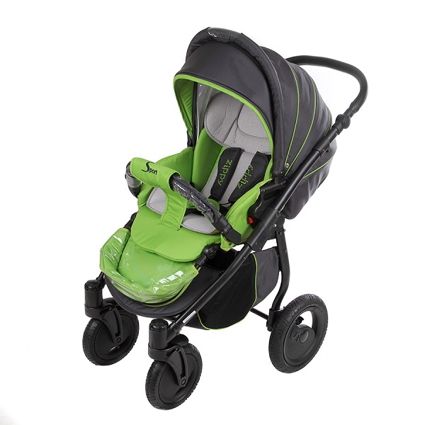 Прогулочная коляска Tutis Zippy Sport Plus - серый/зеленый