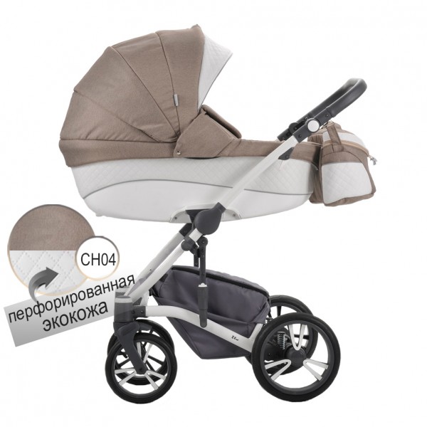 Детская коляска Bebetto Tito эко-кожа+ткань 2 в 1 - CH04