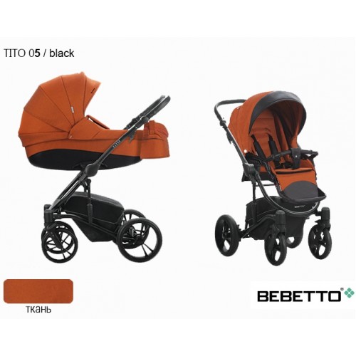 Детская универсальная коляска Bebetto Tito 2 в 1 - 05 CZA