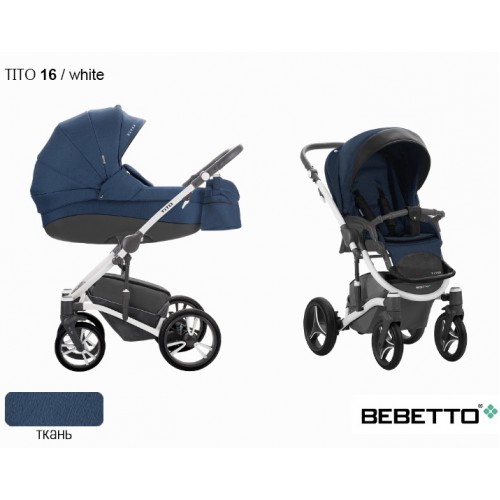 Детская универсальная коляска Bebetto Tito 2 в 1 - 16 BIA